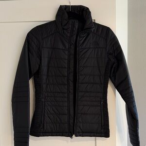 Women's Black North Face Quilted Jacket